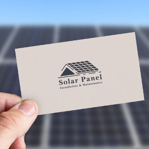 Solar Panel Installation & Maintenance Business Card