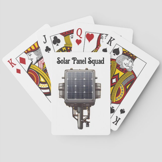 Solar panel playing cards (Back)