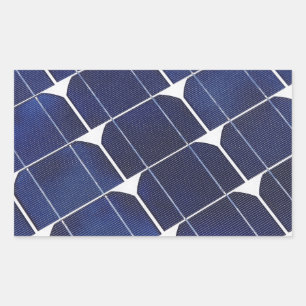 Solar Panel Rectangular Sticker