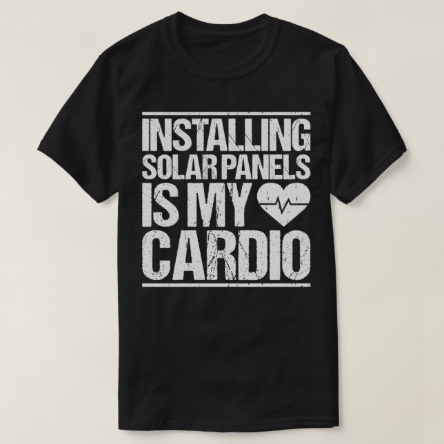 Solar Panel Renewable Energy dio Solar Installer  T-Shirt (Design Front)