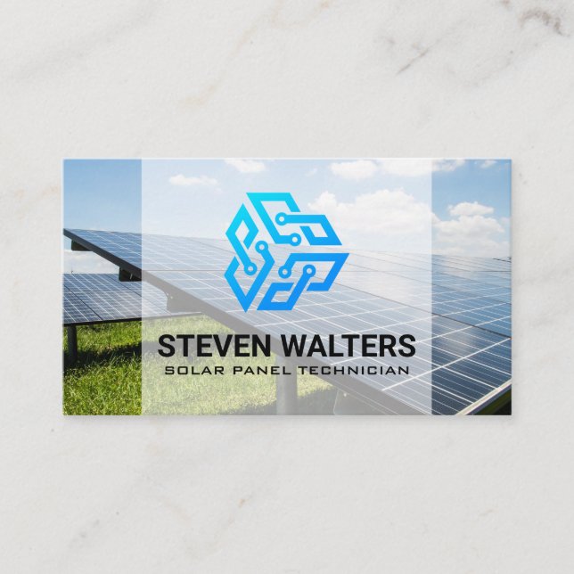 Solar Panel Tech | Clean Energy Business Card (Front)