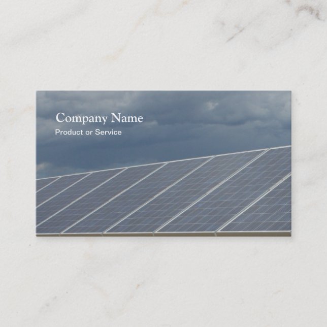 Solar panels business card (Front)