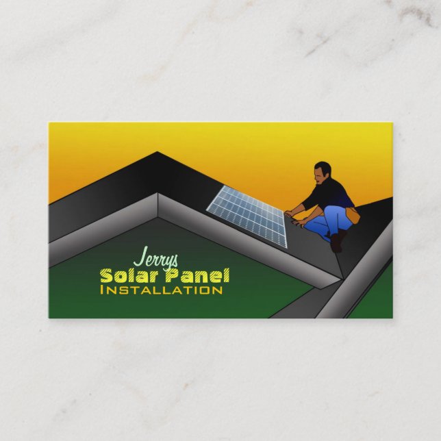 Solar Panels Business Cards (Front)