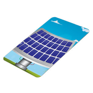 solar Panels cartoon Magnet