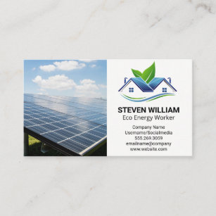 Solar Panels   Eco Home Installer Business Card