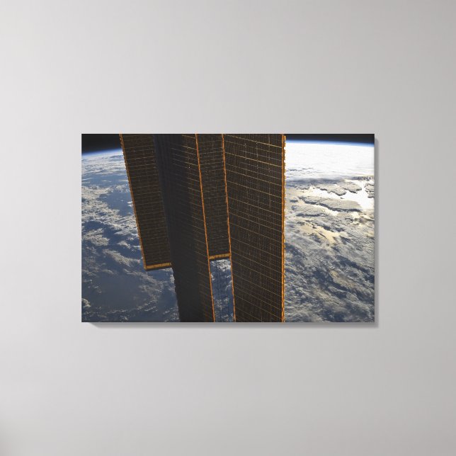 Solar panels of the International Space Station Canvas Print (Front)