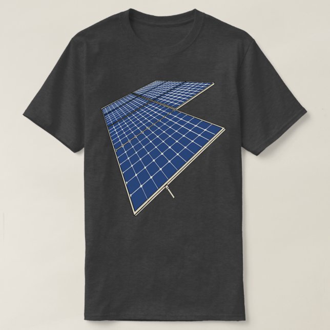 Solar Panels Renewable Energy Solar Panel T-Shirt (Design Front)