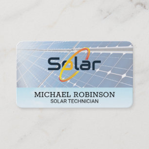 Solar Panels   Tech Power Energy Business Card