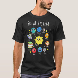 Solar Planets System Space For Stem Kids Toddlers T-Shirt