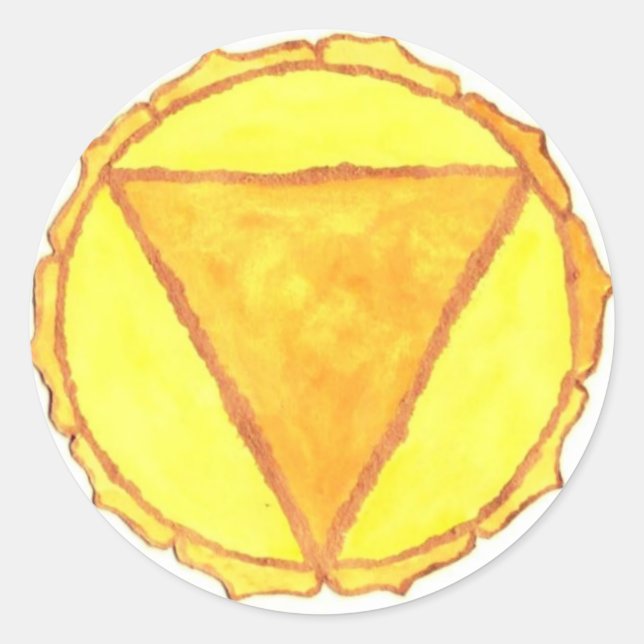 Solar Plexus Chakra Sticker (Front)