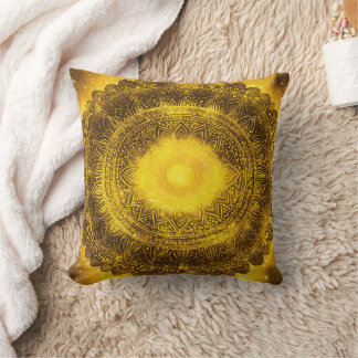 Solar Plexus Chakra Yellow Mandala Cushion