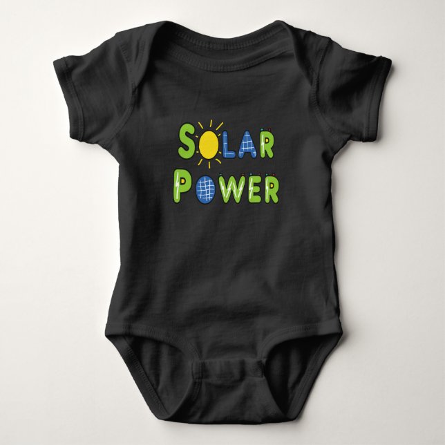 Solar Power Baby Bodysuit (Front)