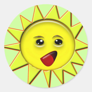 Solar Power Gifts and Promotional Products T-shirt Classic Round Sticker