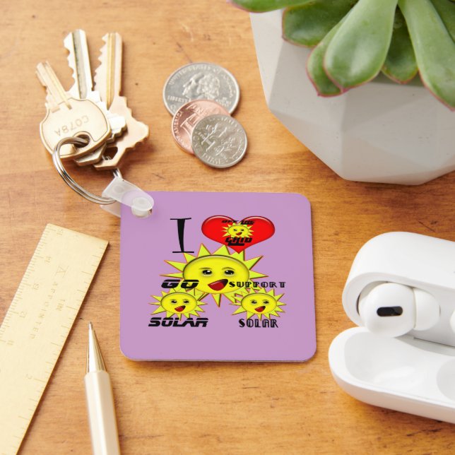 Solar Power Gifts and Promotional Products T-shirt Key Ring (Desk)