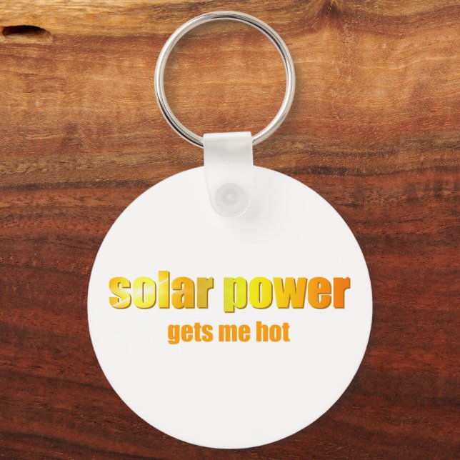 Solar Power Hot! Key Ring (Front)