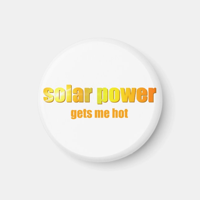 Solar Power Hot! Magnet (Front)