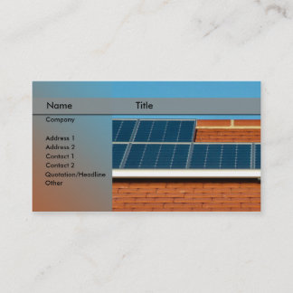 solar power / panel business card