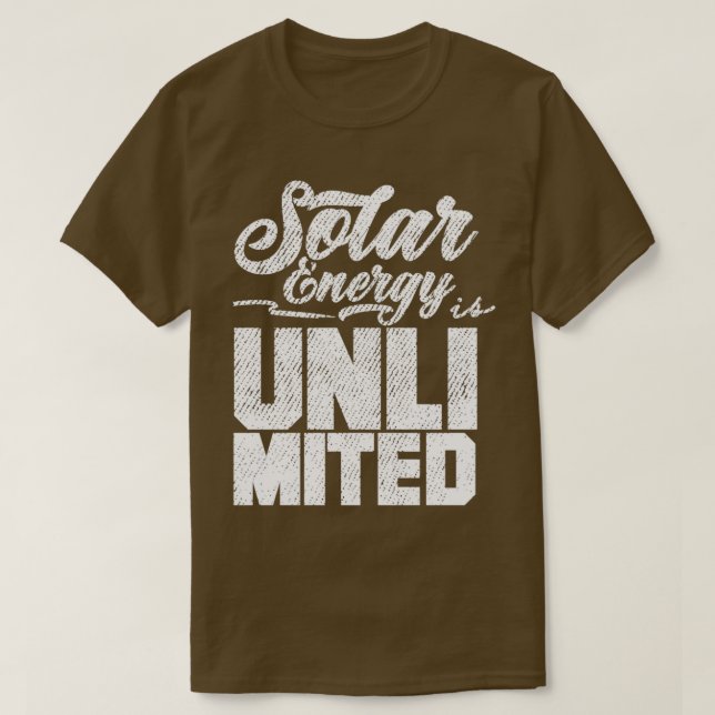Solar Power Sun Solar Energy T-Shirt (Design Front)