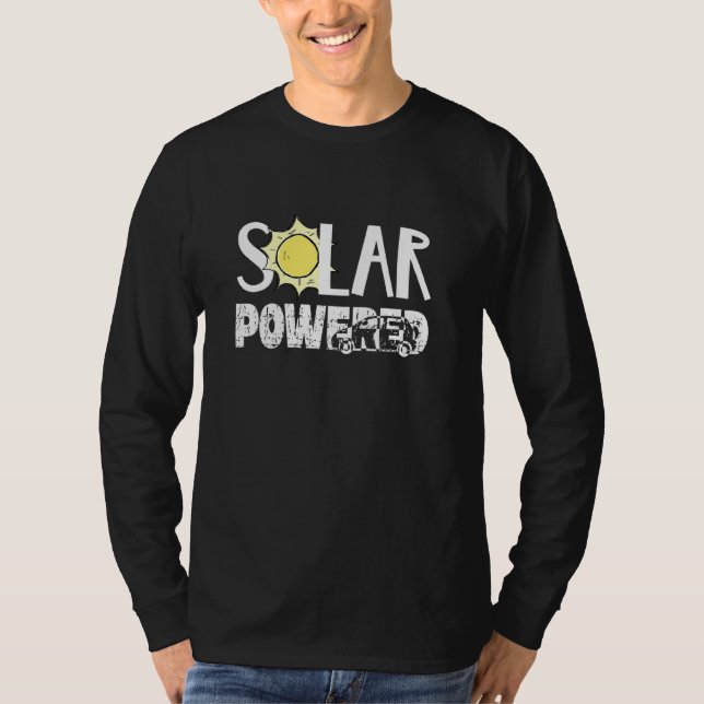 Solar Powered Energy Reverse Photovoltaic Climate  T-Shirt (Front)