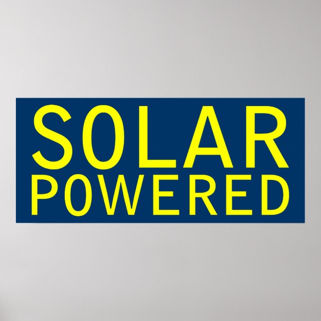 solar powered poster (Front)