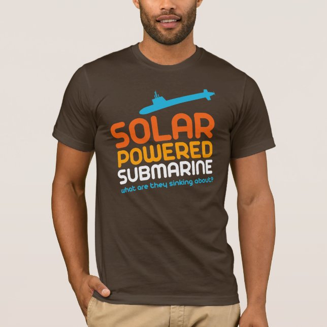 Solar Powered Submarine T-Shirt (Front)