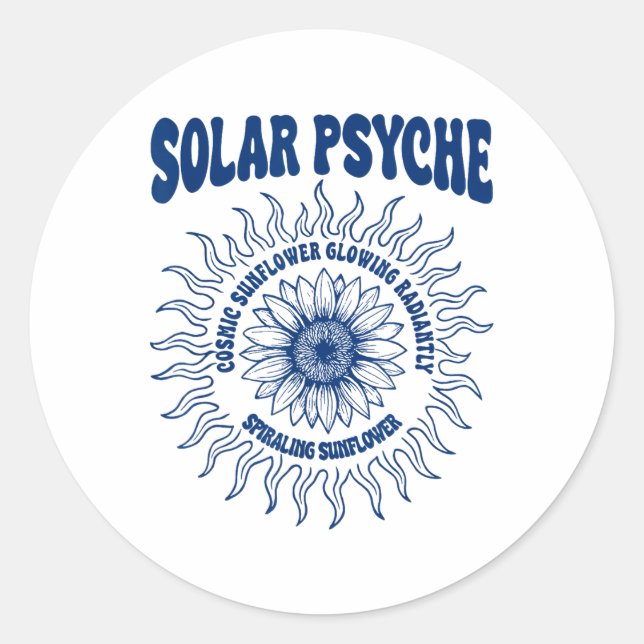 Solar Psyche  Classic Round Sticker (Front)