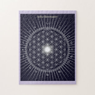 Solar Resonan Monochrome Art Jigsaw Puzzle ジグソーパズル