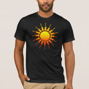 Solar Rock, Sun With Guitar Rays With Shading T-Shirt
