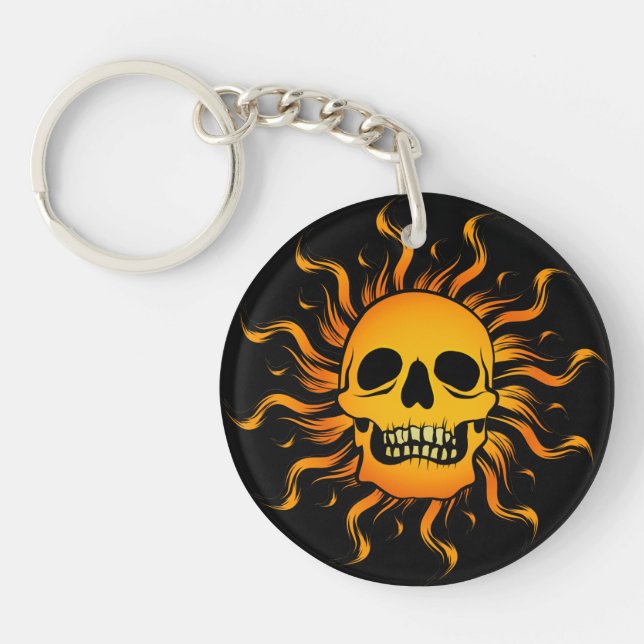 Solar Skull Key Ring (Front)