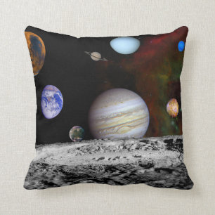Solar Space System Planets Cushion