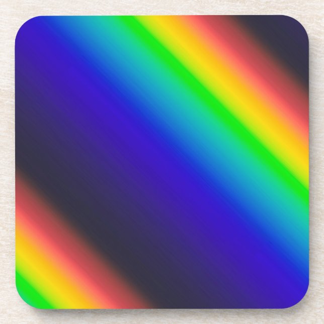 Solar Spectrum Diagonal Coaster (Front)