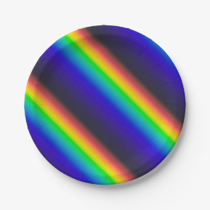 Solar Spectrum Diagonal Paper Plate
