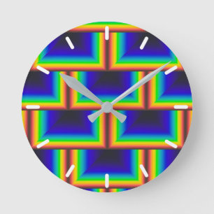 Solar spectrum square round clock