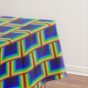 Solar spectrum square scales tablecloth