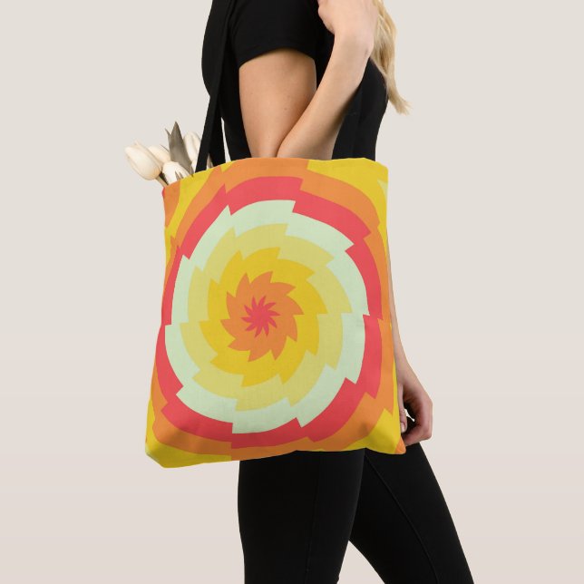Solar Spiral Groove Tote Bag (Close Up)