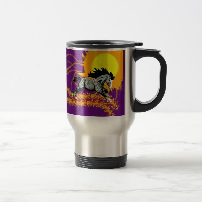 Solar Storm Dream Stallion Travel Mug (Right)
