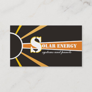 Solar/sun Energy/Power alternative sources Business Card