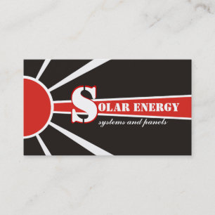 Solar/sun Energy/Power alternative sources Business Card