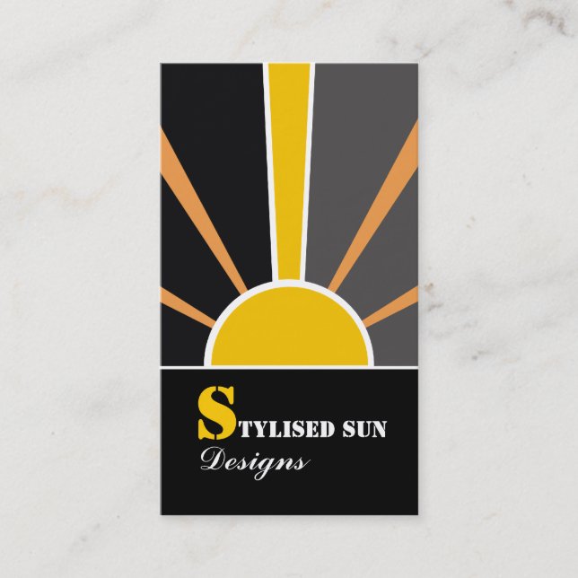 Solar/sun Energy/Power Alternative Sources Business Card (Front)