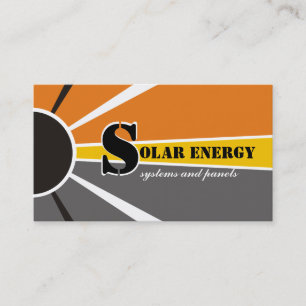 Solar/sun Energy/Power alternative sources Business Card