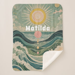 Solar Surge Personalised Sherpa Blanket