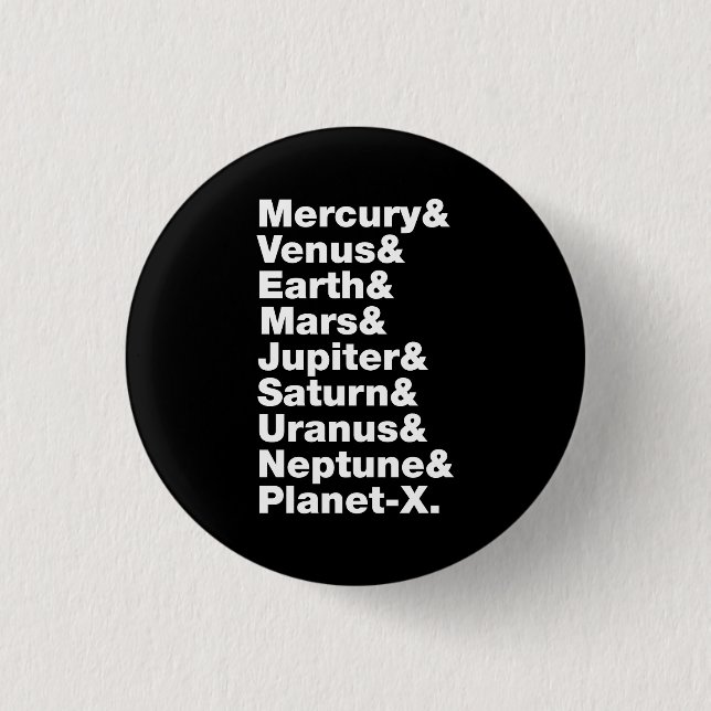 Solar System 3 Cm Round Badge (Front)