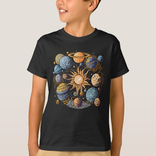 Solar System Art T-Shirt (Front)