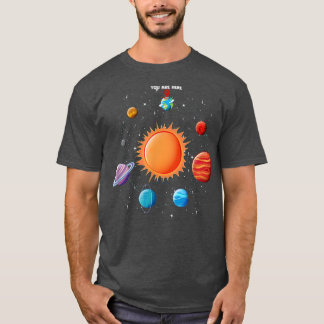 Solar System Astronaut You Are Here Space T-Shirt