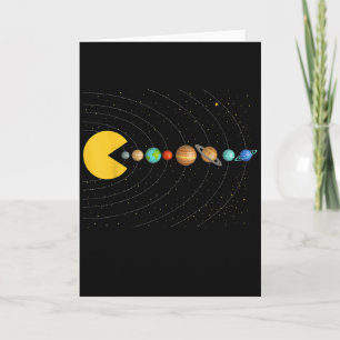 Solar System Astronomy Space Video Games Funny Gra Card