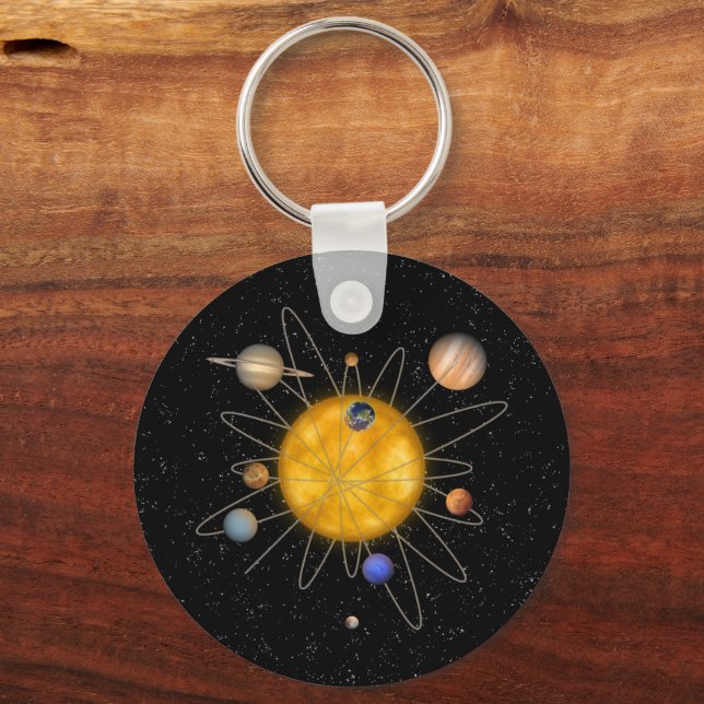 Solar System Atom -  Key Ring (Front)