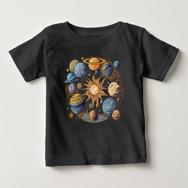 Solar System Baby T-Shirt (Front)