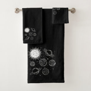 Solar System   Bath Towel Set