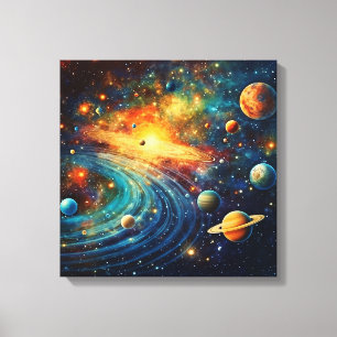 Solar System Canvas Art