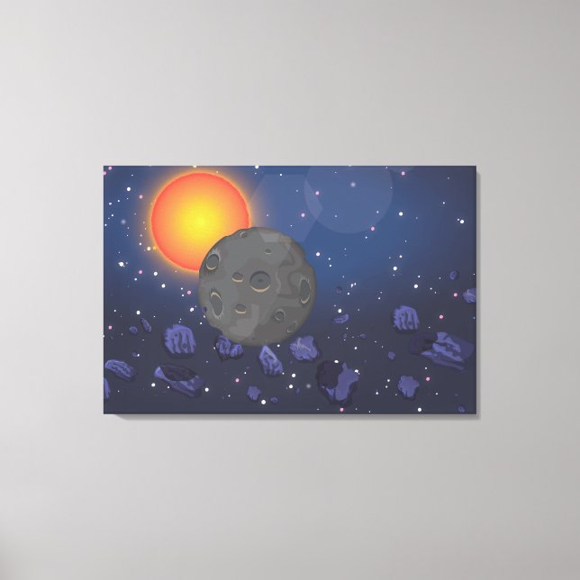 solar system canvas print (Front)